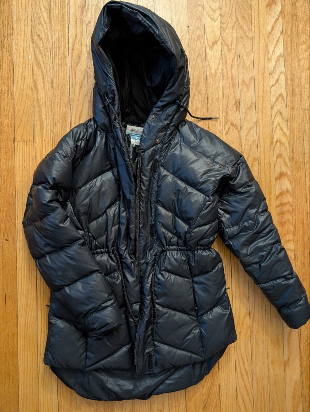 Columbia Women's Black Hooded Puffer Jacket